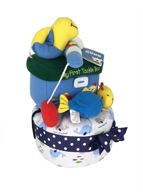 1 Tier My First Tackle Box Baby Gift Diaper Cake 🐟🎣, Babies