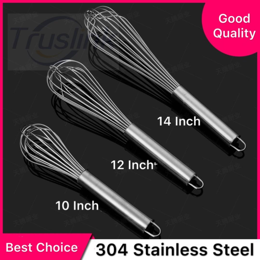 304 Stainless Steel 10 12 14 16 18 22 24 inch Egg Beater Hand