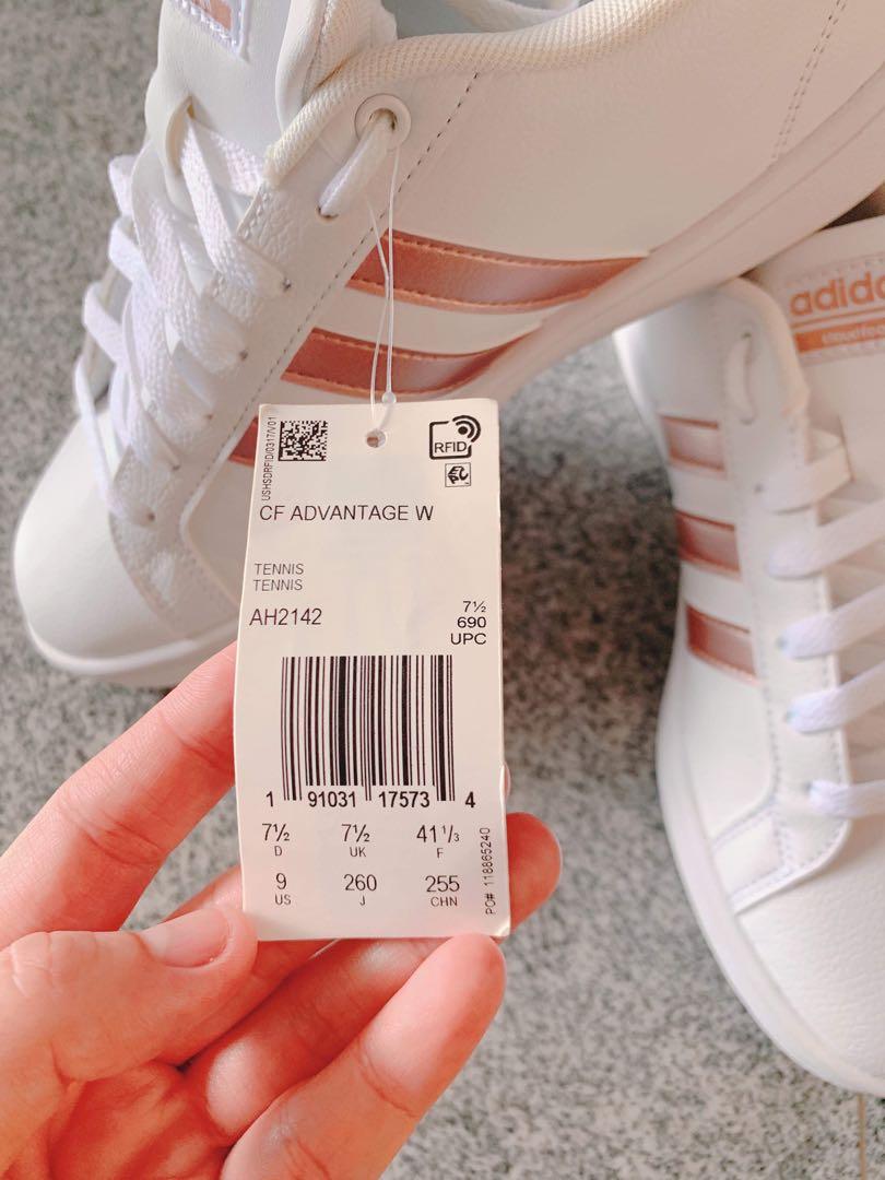 Adidas cf advantage rose gold on sale
