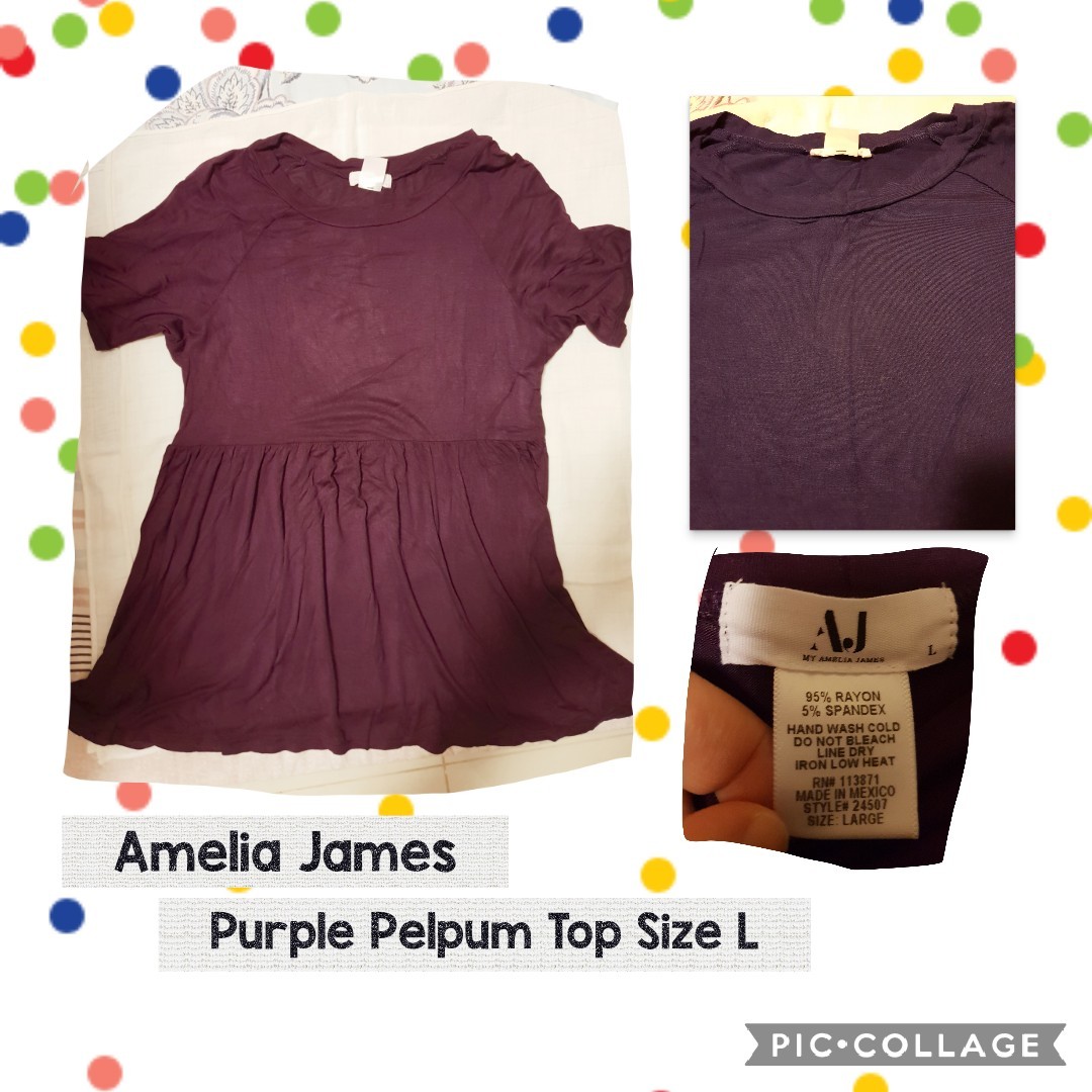Amelia James Pelpum Top Women S Fashion Clothes Tops On Carousell