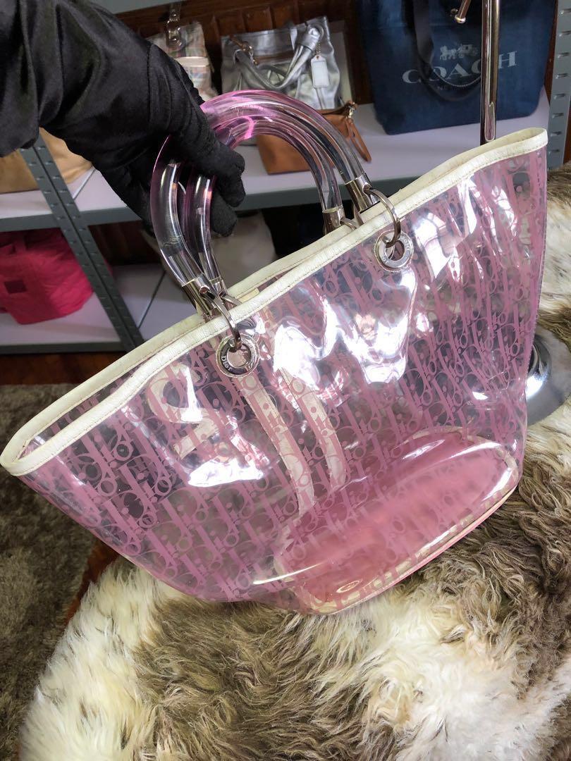 Christian dior transparent 2025 bag