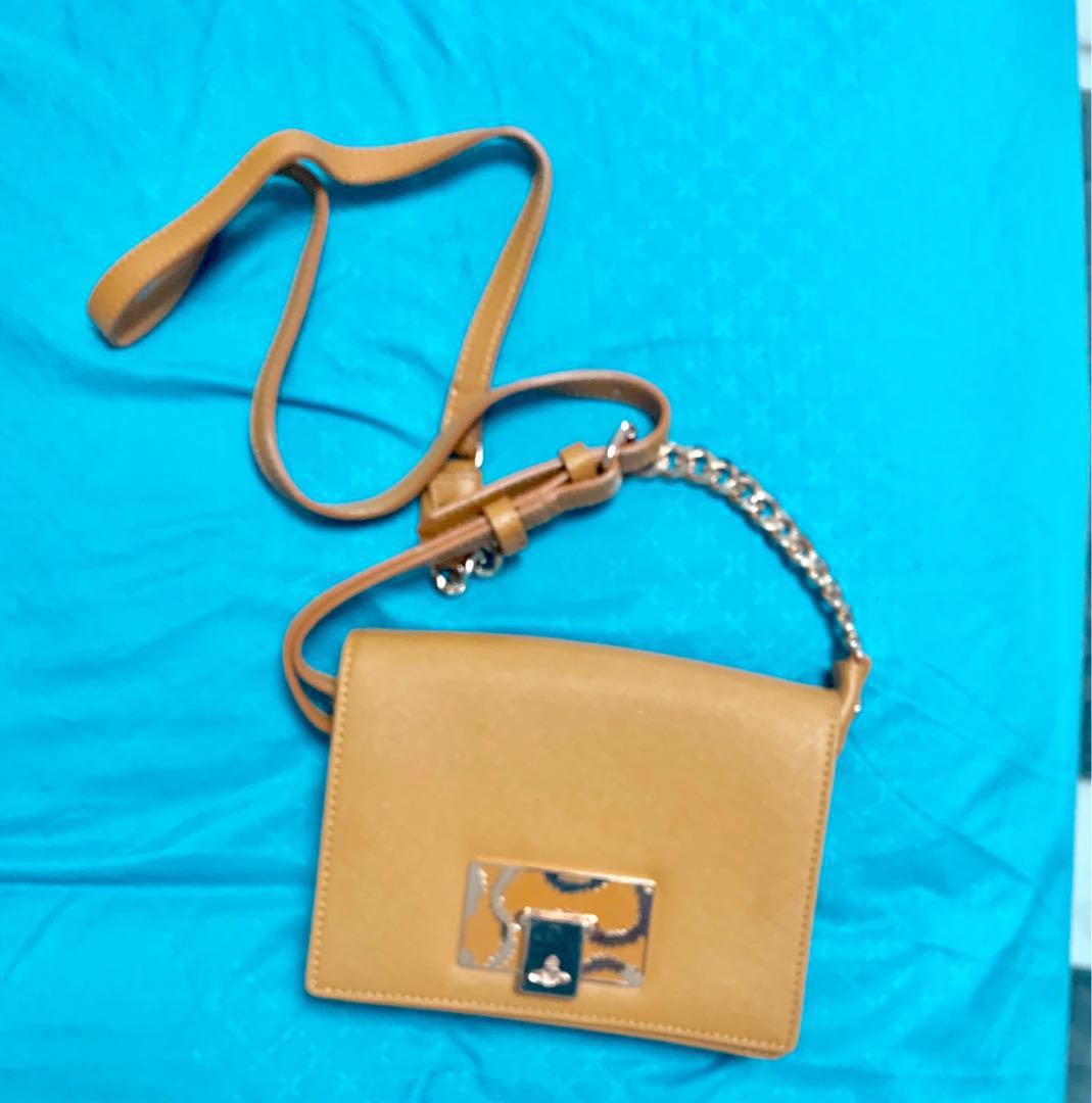 Authentic Vivienne Westwood Opio Saffiano Sling Bag Women s