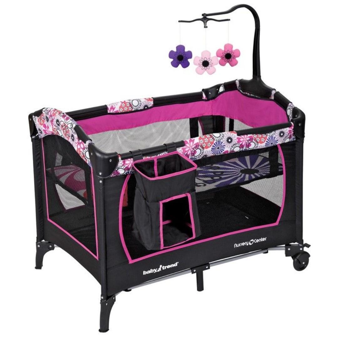 baby trend travel cot