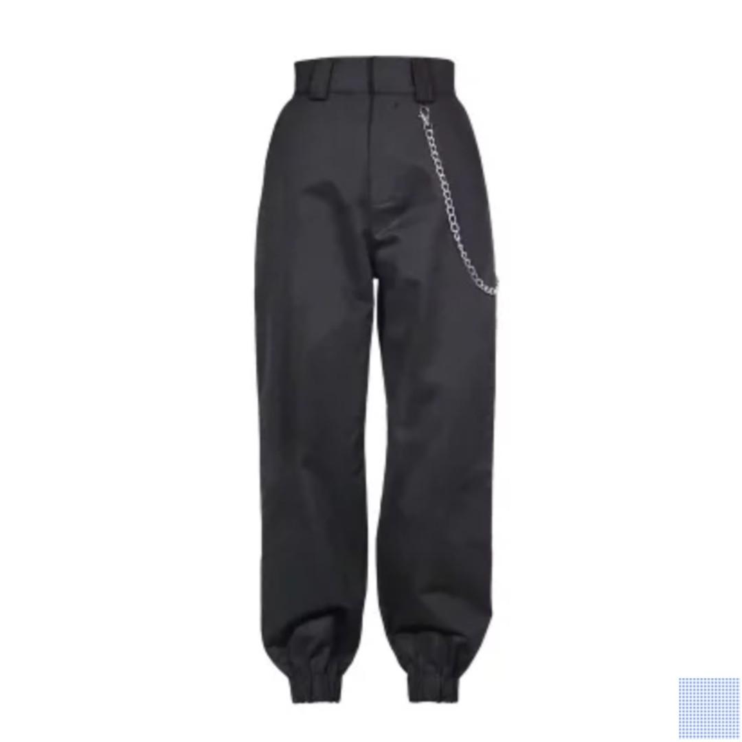 chain black pants