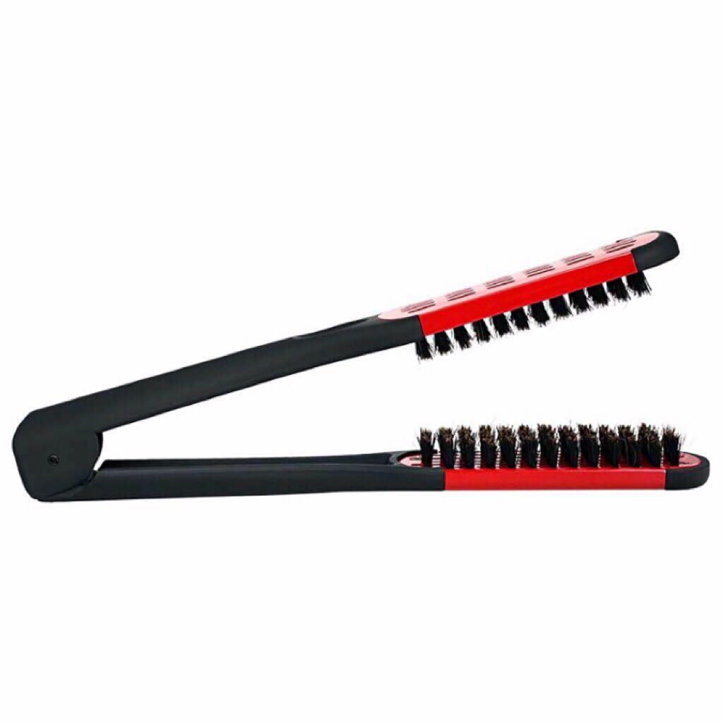 Hair straightening clamp brush Clearance