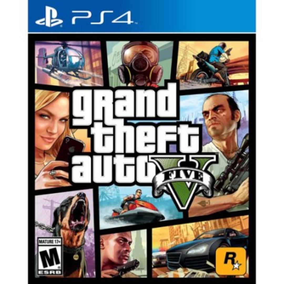Brand New Ps4 Sony Gta Grand Theft Auto V5 5 Edition Playstation 4 Game Cd Gaming Play Station Slim Pro Fat Ps 4 Video Gaming Video Games Playstation On Carousell