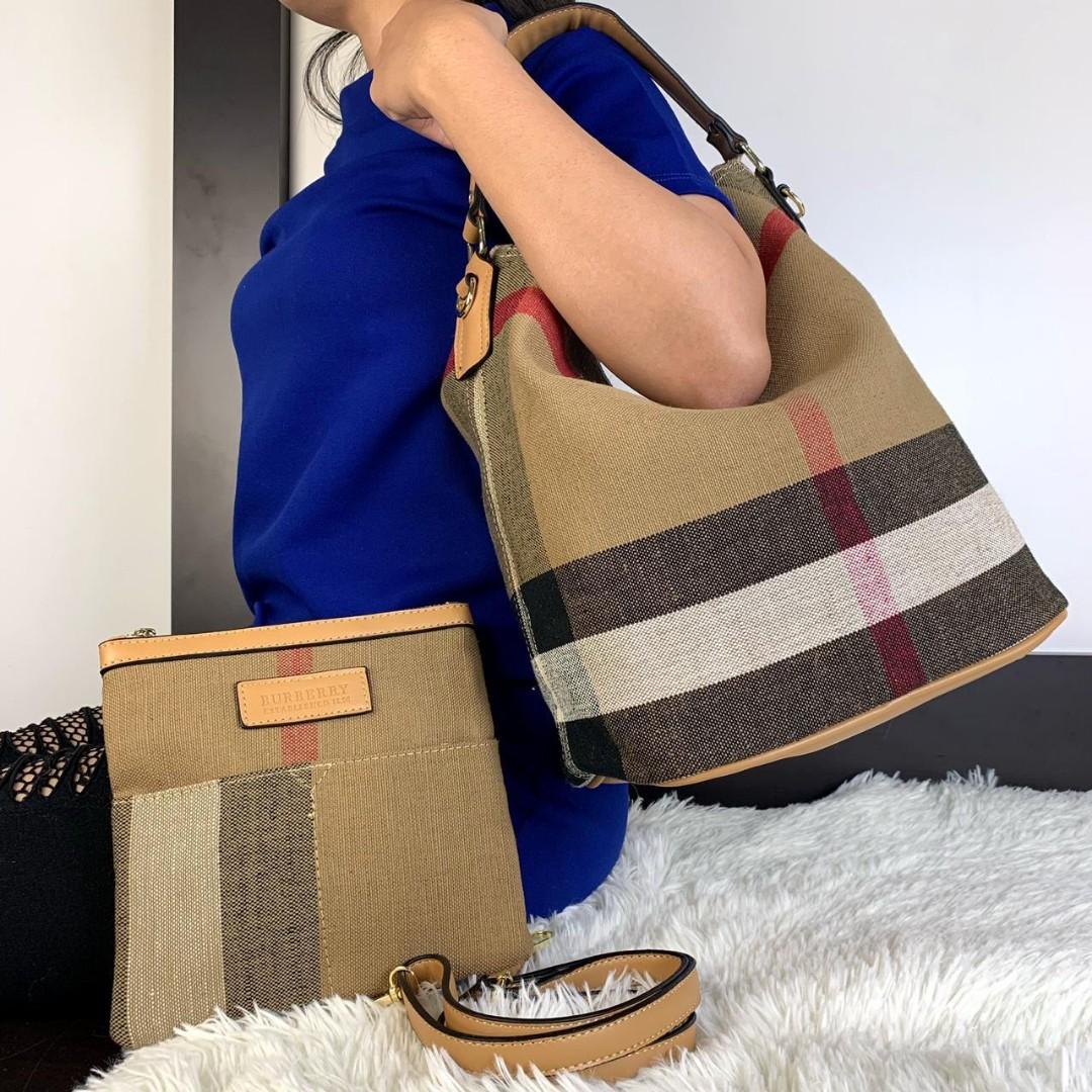 Burberry ashby top hobo