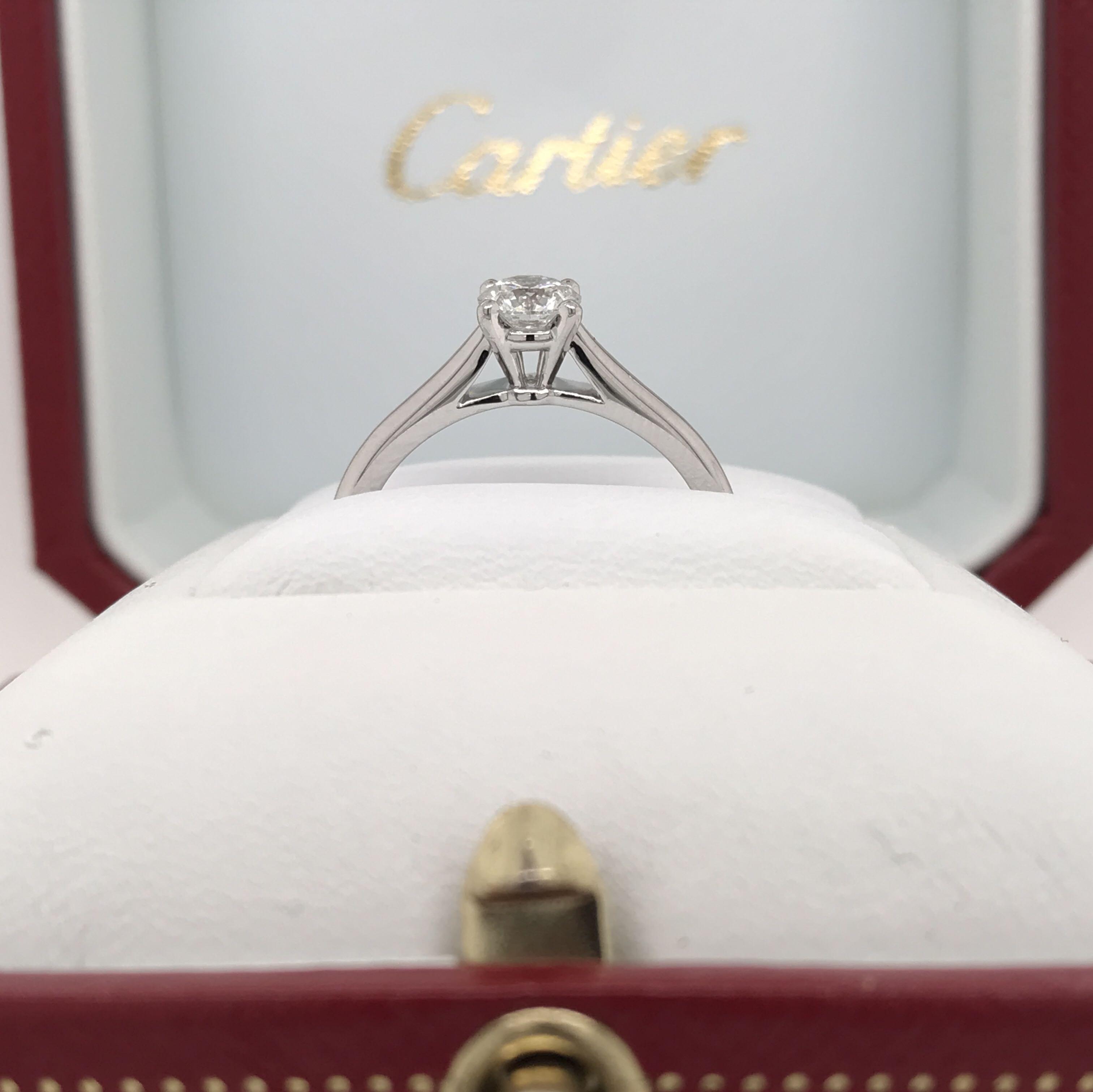Cartier 1895 Diamond Ring - 0.40ct F 