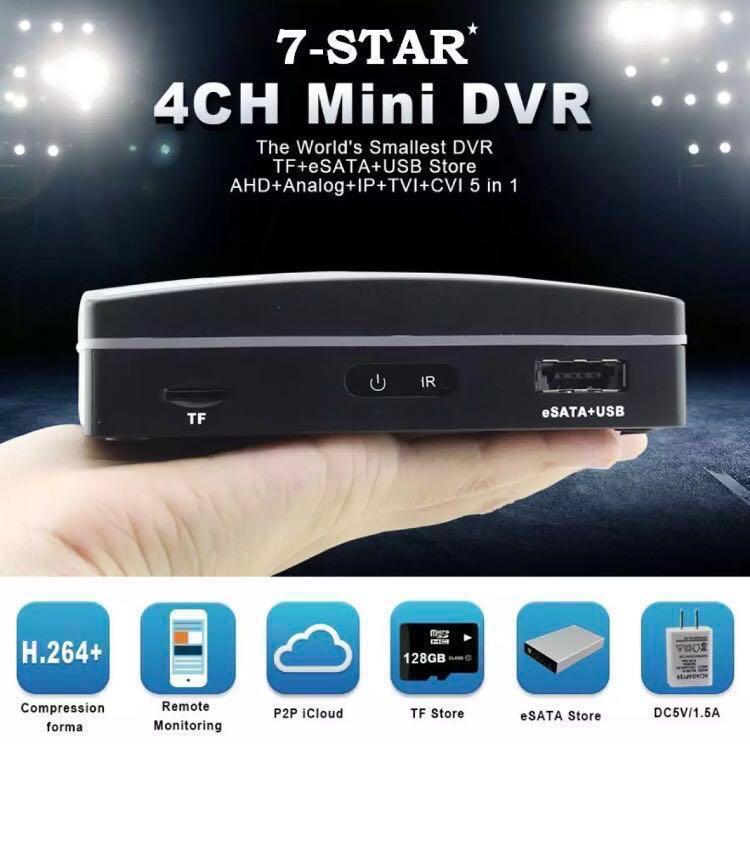 Mini 4CH CCTV DVR World s Smallest Mini 4 Channel Full HD Hybrid 6