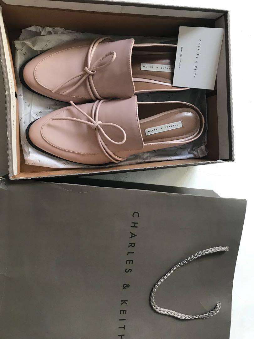 Charles and keith deals almond toe slip on