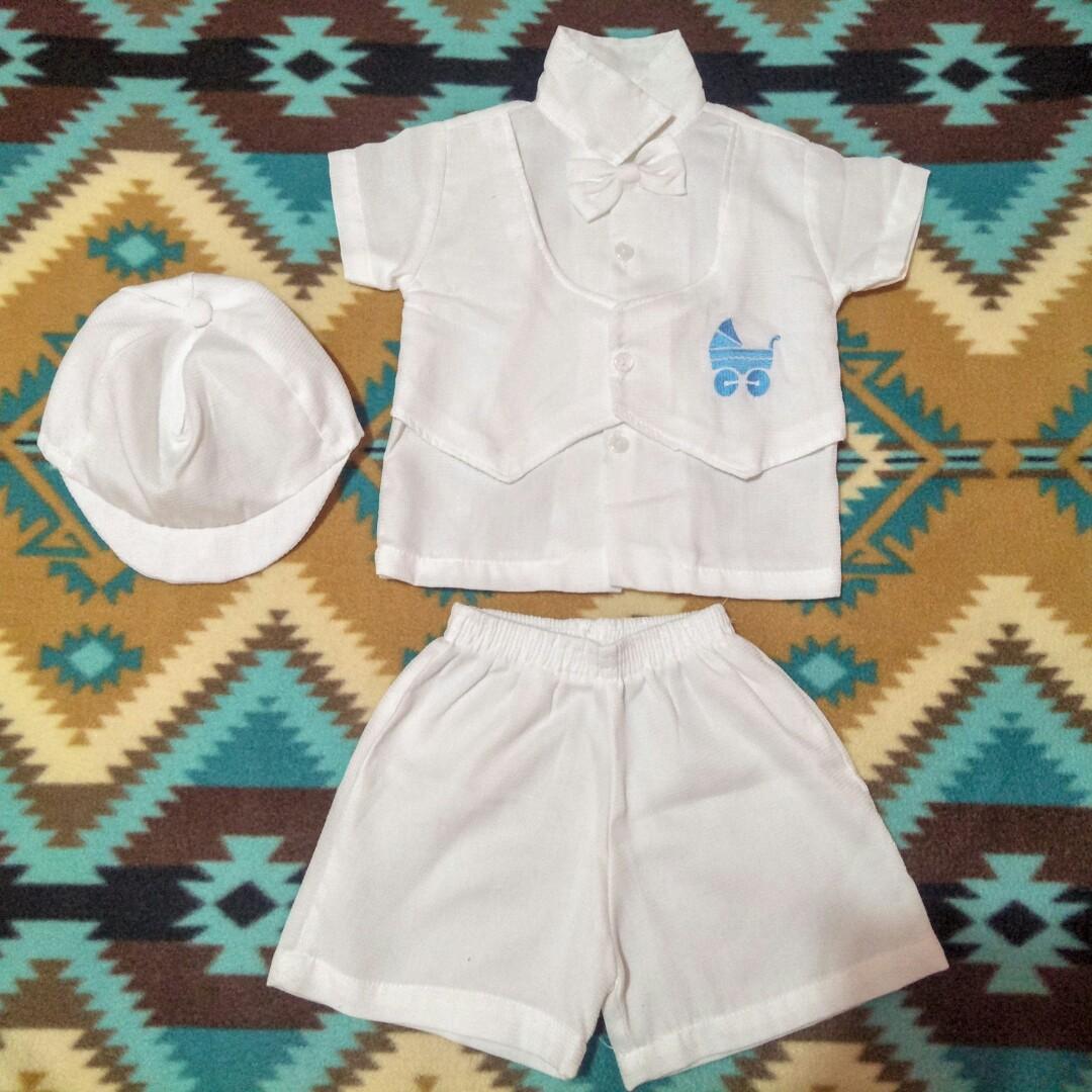 christening set up for baby boy