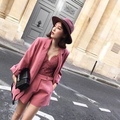 Old new arrivals rose blazer