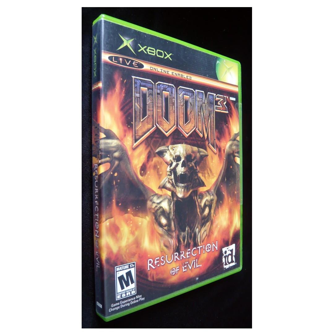 Doom 3 Resurrection Of Evil Xbox Game Ntsc U C Toys