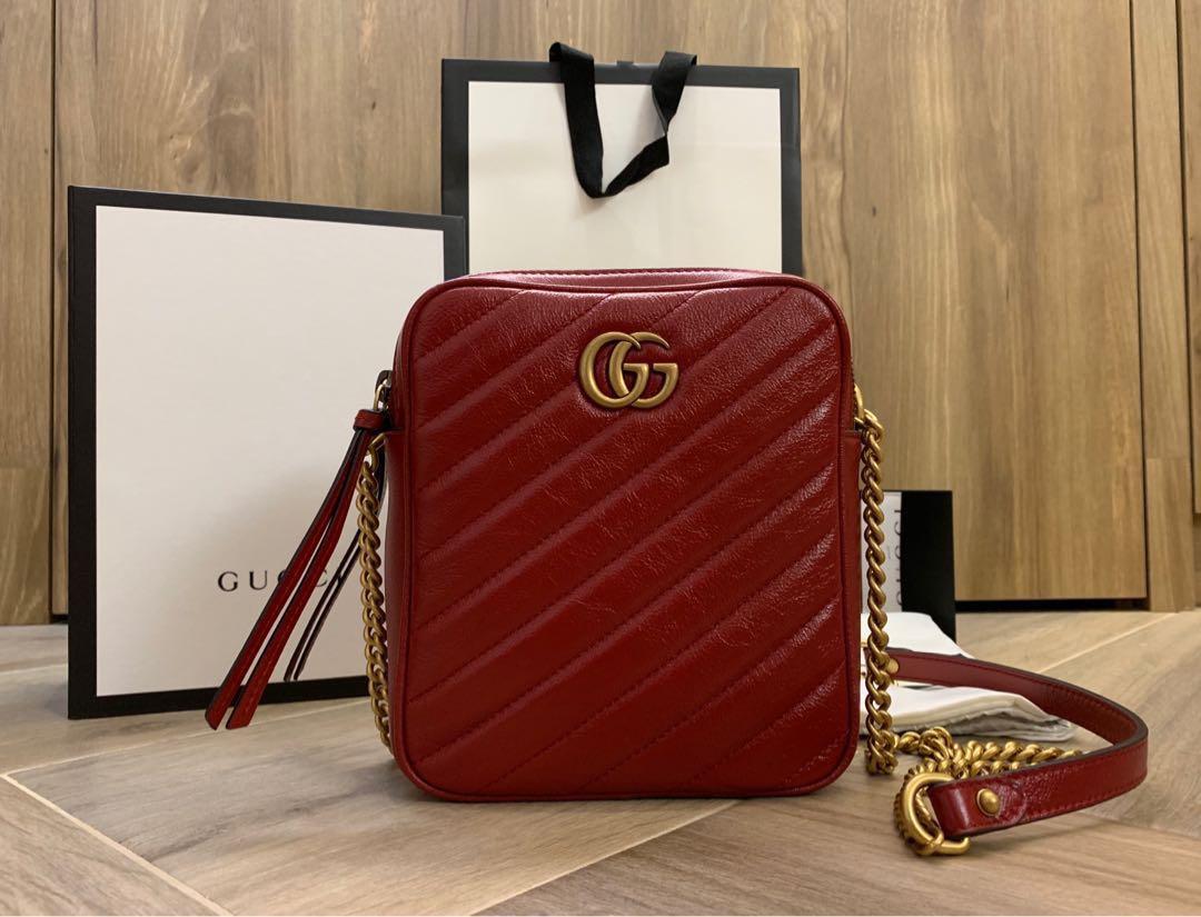 gucci marmont red bag