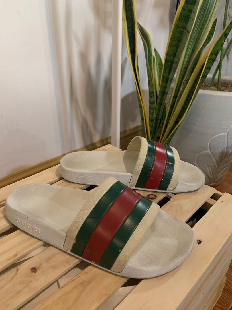 scratch gucci flip flops