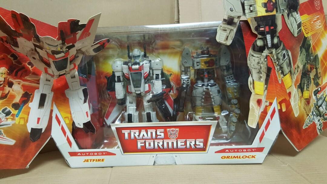 Hasbro Transformers Classics R.I.D Autobot Jetfire Vs Grimlock Figure Boxset