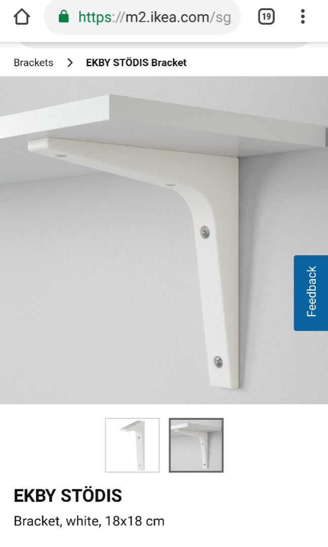 Ikea bracket for wall shelf/ floating shelf for 50 off, Furniture