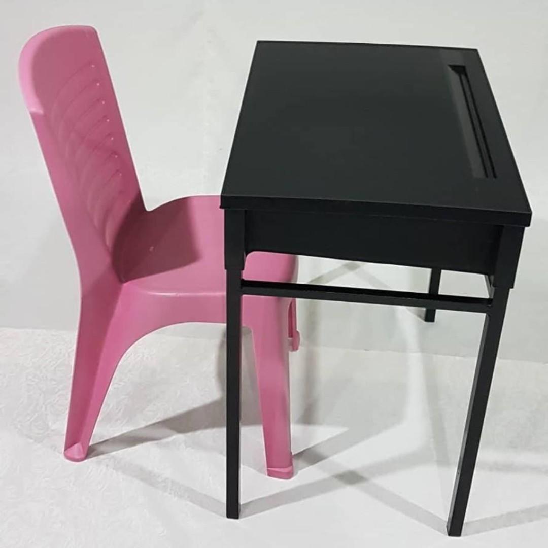 Meja Dan Kerusi Pelajar Home Furniture Furniture On Carousell
