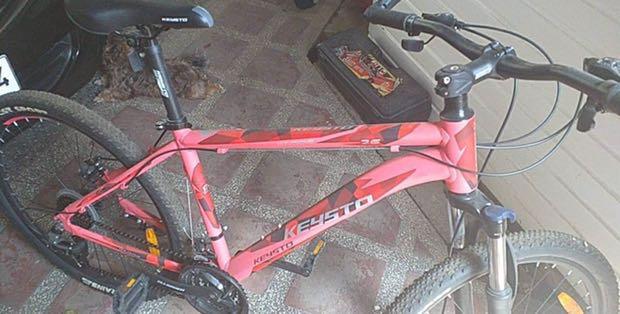 pink bike frame