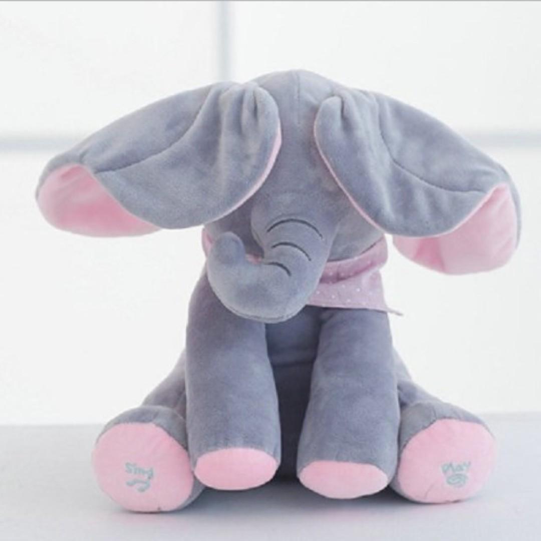 Peek a boo elephant doll sales