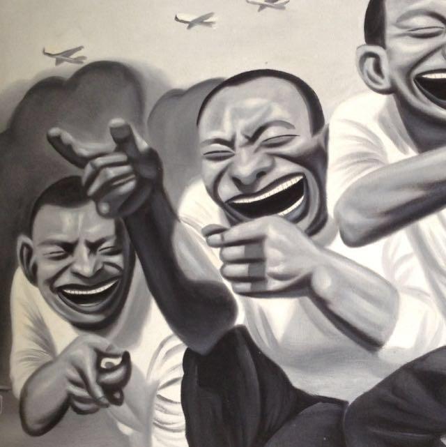 Laughing Chinese Man Painting Design Craft On Carousell