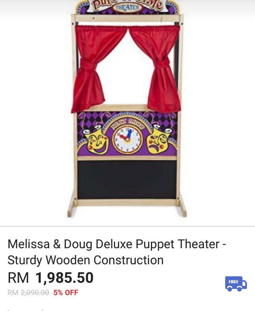 Melissa and doug deals puppet time theater