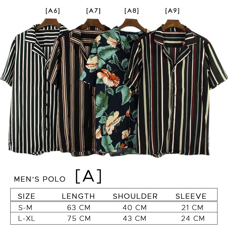Men's hawaiian retro Polo shirt, Men's Fashion, Tops & Sets, Tshirts ...