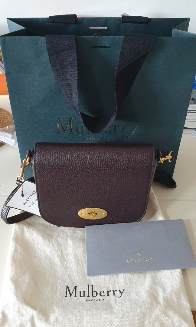 Mulberry Small Darley Satchel Oxblood, Women's Fashion, Bags & Wallets ...