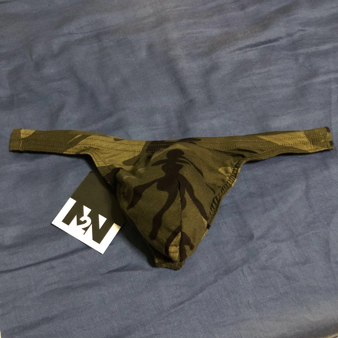 N2N Cotton Camouflage Thong, Men's Fashion, Bottoms, New Underwear on