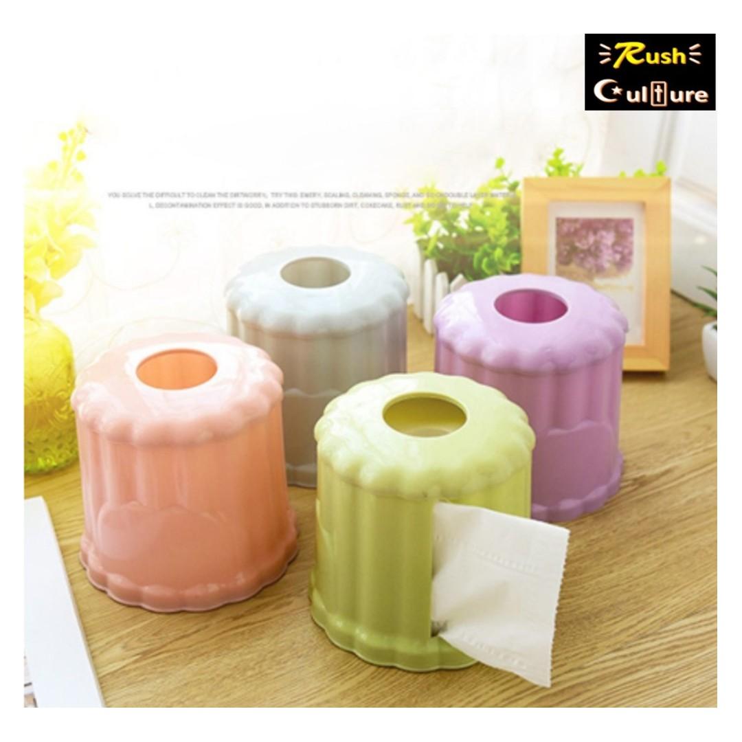 round tissue box