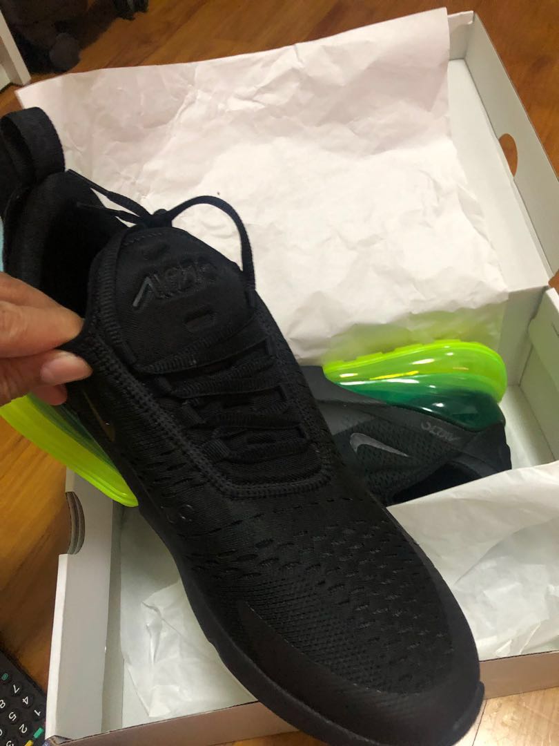 nike air 270 black and green