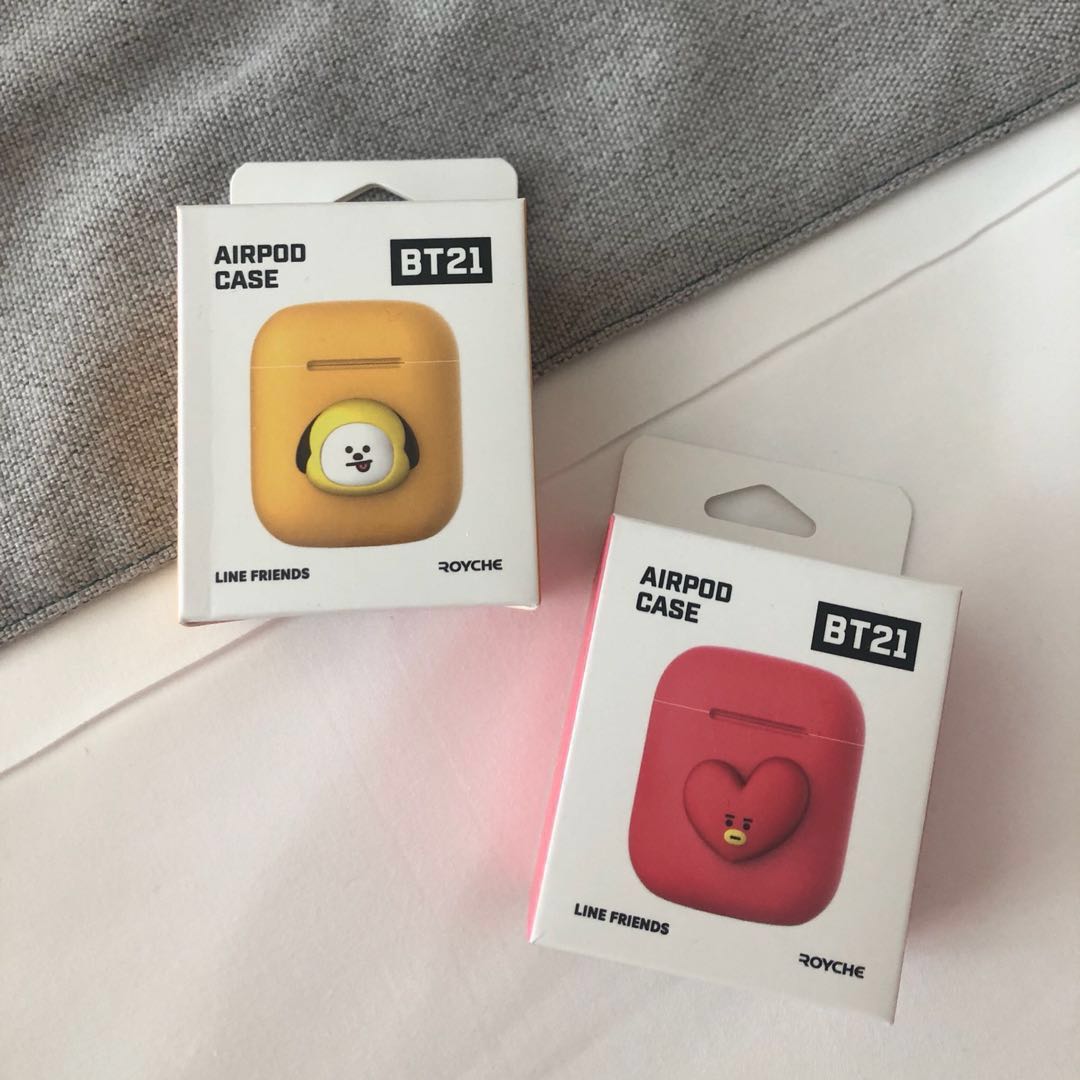 Official BT21 Airpods Cases Casing BTS TATA CHIMMY, Entertainment, K-Wave on Carousell