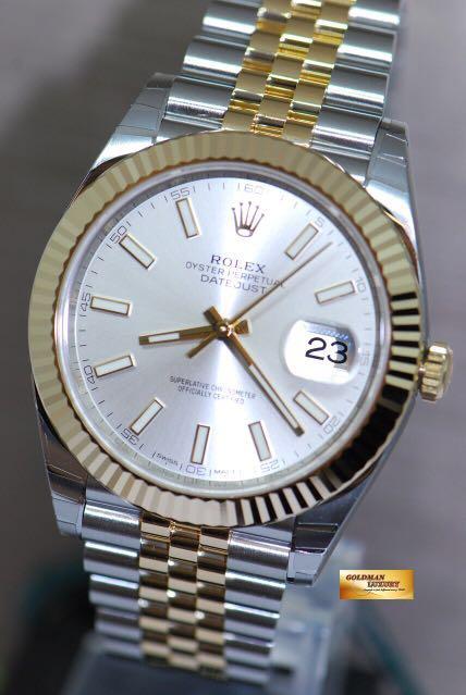rolex oyster gold and silver