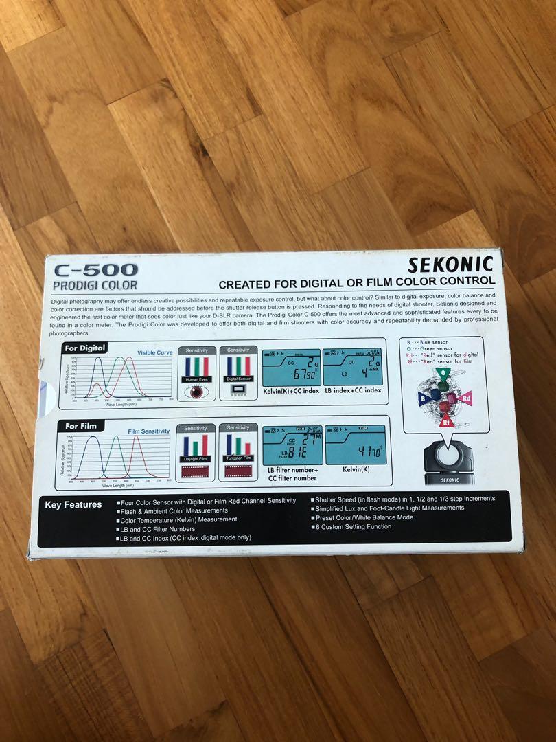 Sekonic Prodigi C500 Color Meter, Photography on Carousell