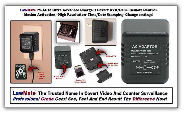 Spy Camera Pv Ac20 Ac Adapter Covert Video Cctv Hidden Pinhole Camera Dvr Motion Activation And Time Date Stamping Power Plug Charger Spy Camera Spy Cam With Free Sd Card Furniture Home Living Security