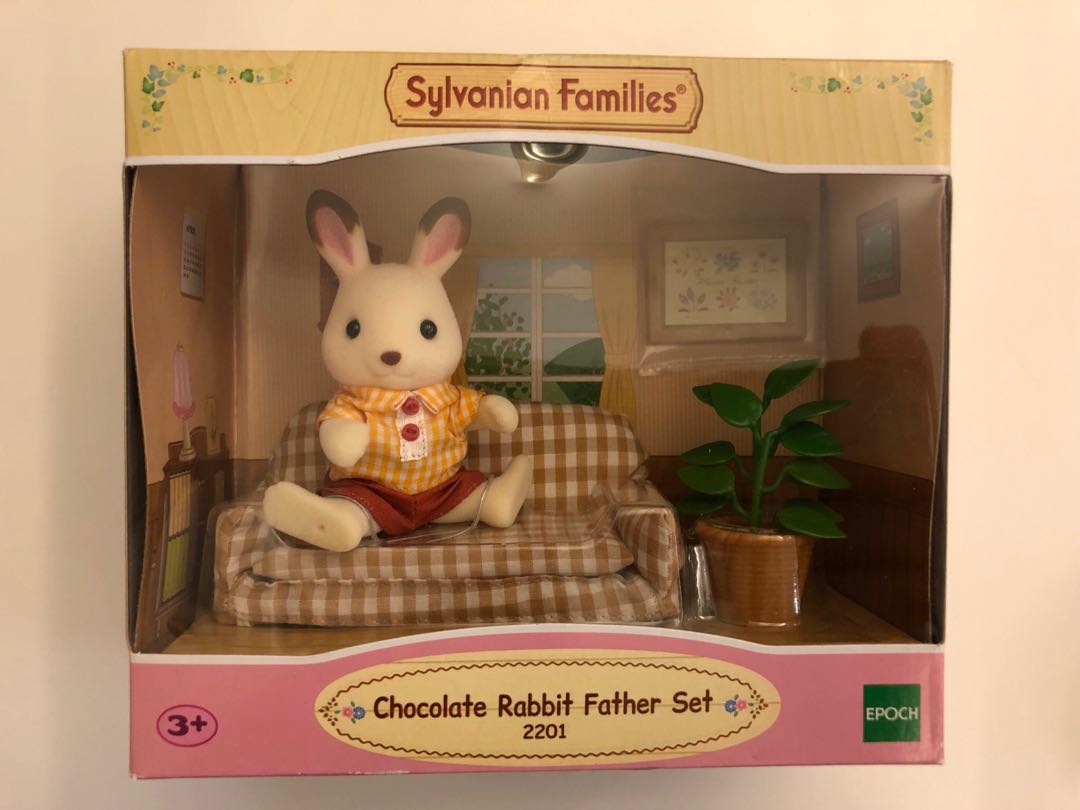 Sylvanian families chocolate shop rabbit father set