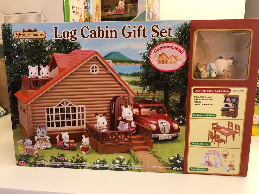 sylvanian families cabin log