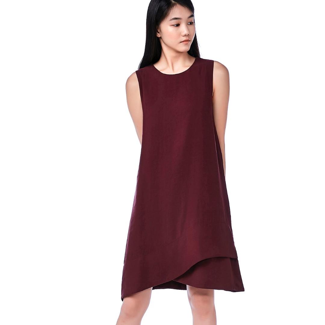 layered shift dress