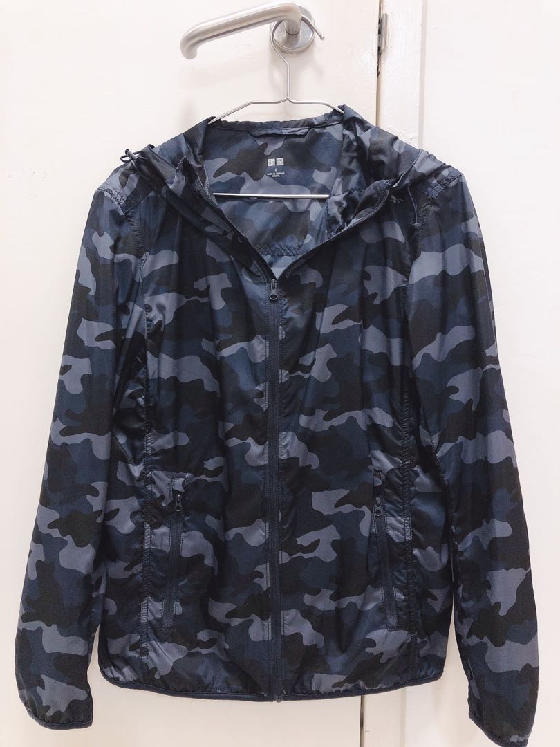 Mens camo shop windbreaker jacket
