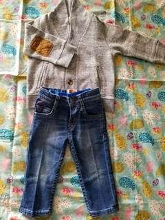 H&m sweeter&levis jeans