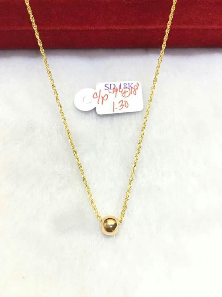 18k gold necklace (pawnable) on Carousell