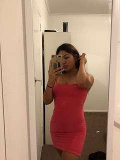 Forever 21 size 8 bodycon ripped dress