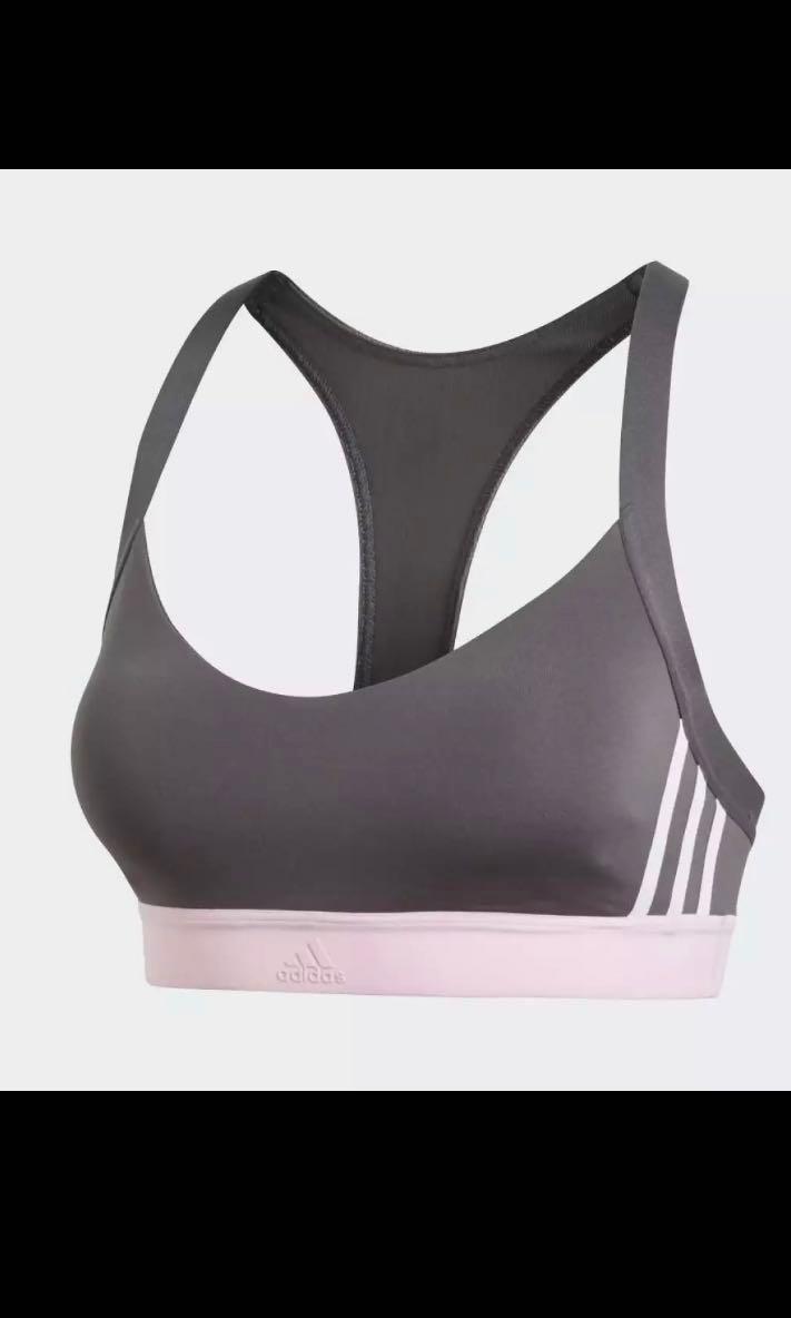 pink adidas sports bra