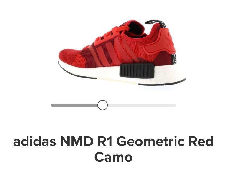 adidas nmd red geometric camo