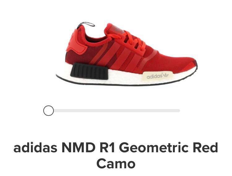 adidas nmd red geometric camo