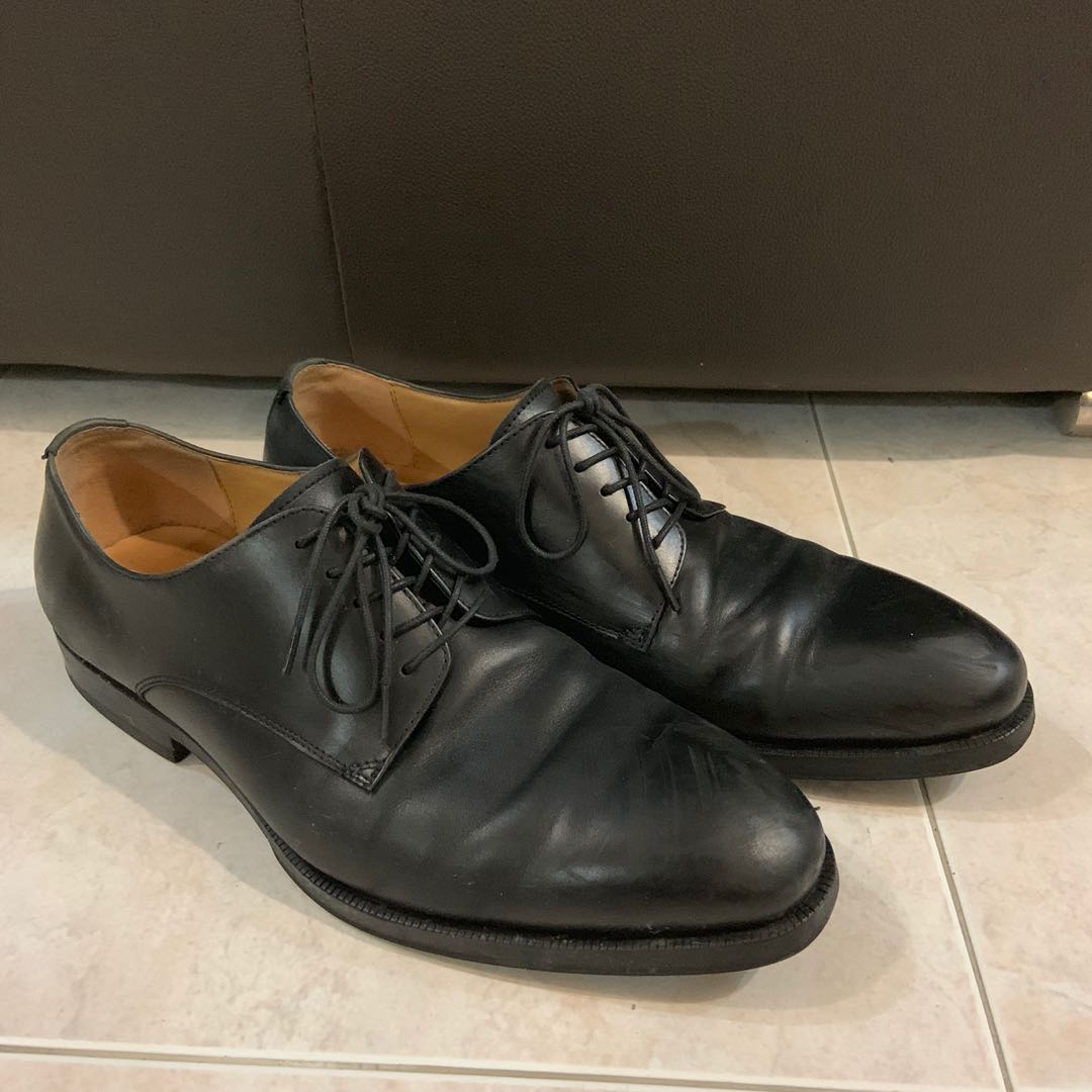 aldo black leather shoes
