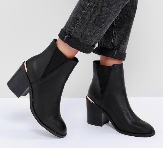 asos gold boots