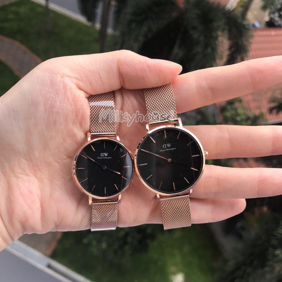 Authentic Wellington Watch / DW classic petite melrose Black/ White , Mobile Phones & Gadgets, Wearables & Smart Watches on Carousell
