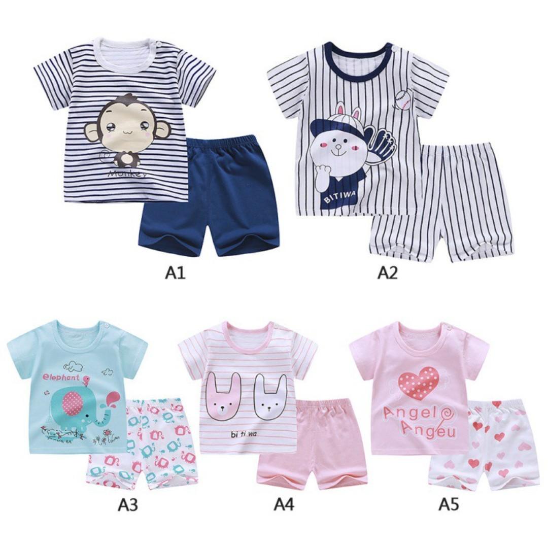 Baju Bayi Cewe Cowo Perempuan Laki Laki Setelan Lucu Import