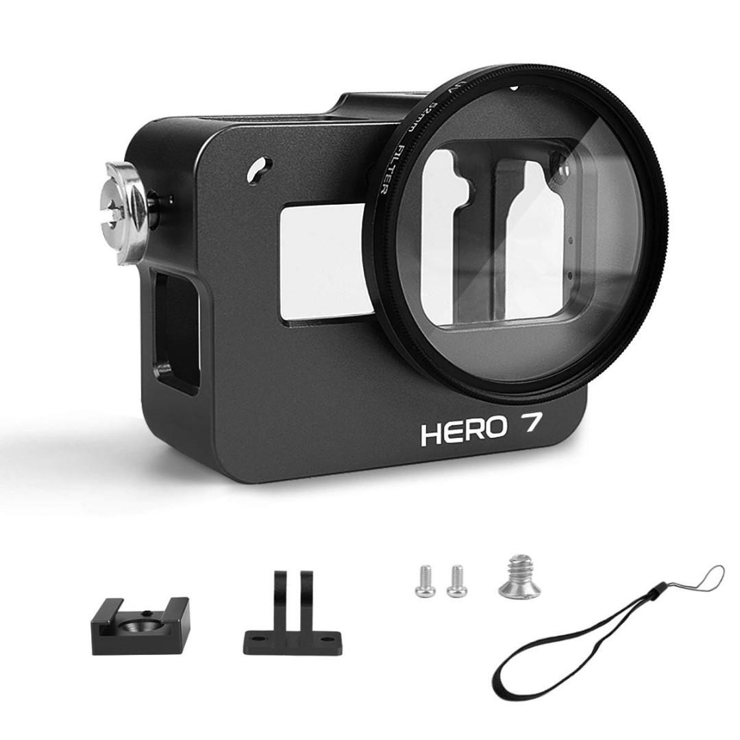 Bnib Luxebell Gopro Hero 5 6 7 Aluminium Alloy Protective Case With 52mm Uv Filter Brand New Boxed Photography Camera Accessories Others On Carousell